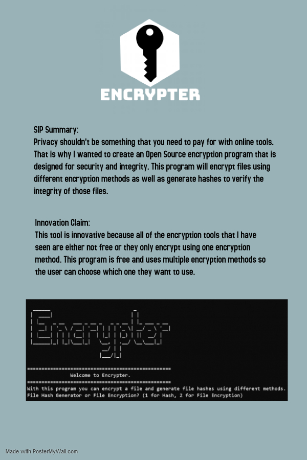 Robert_OConnor_Encrypter Poster